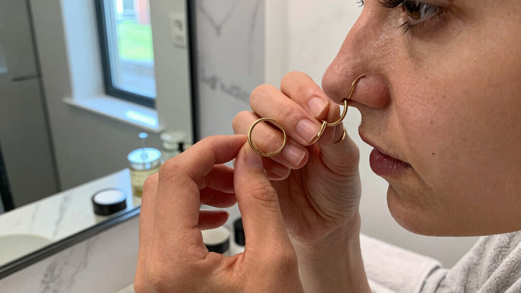 best 14k gold nose hoop