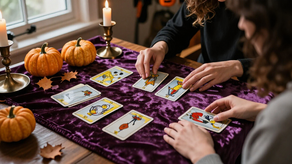 tarot card reading cloths for Halloween