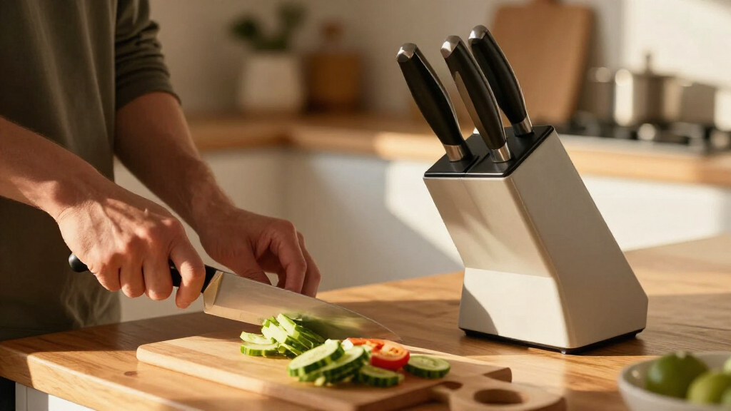 best knife block set forged stainless steel