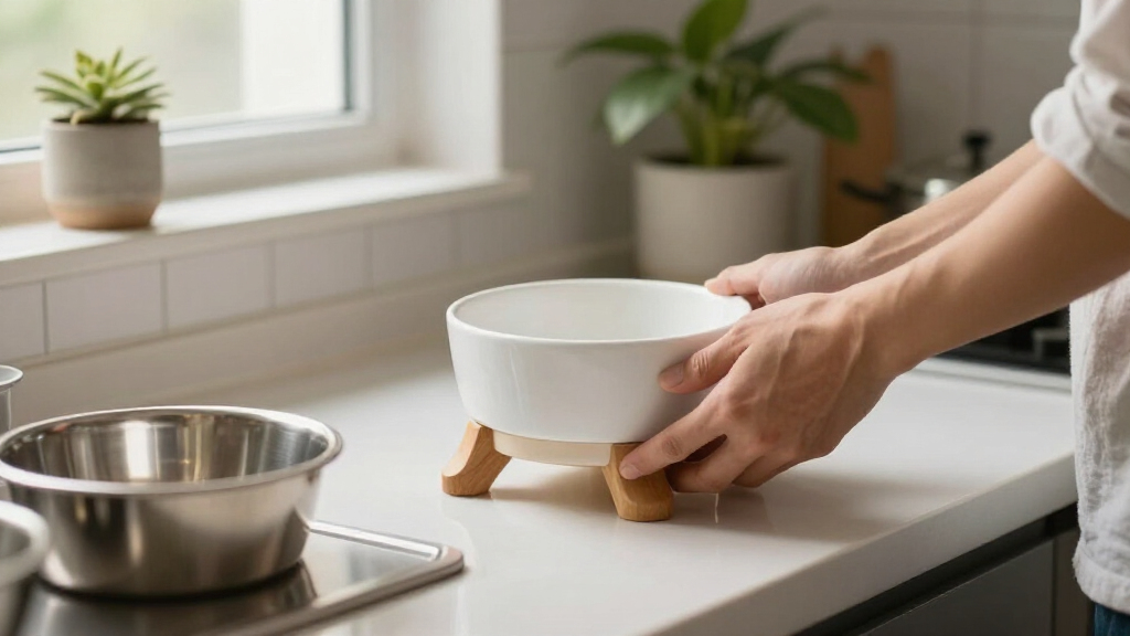 elevated pet bowls with adjustable stands