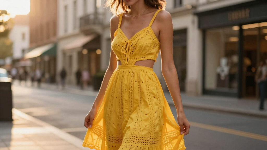 best yellow cutout dresses