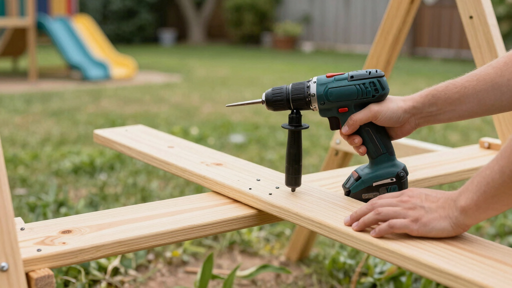 best wooden swing set for kids