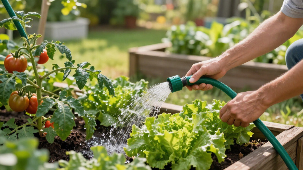 soaker hose for vegetable garden