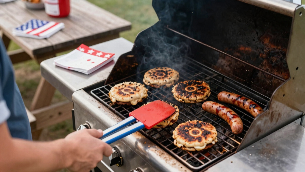 patriotic outdoor grilling tools
