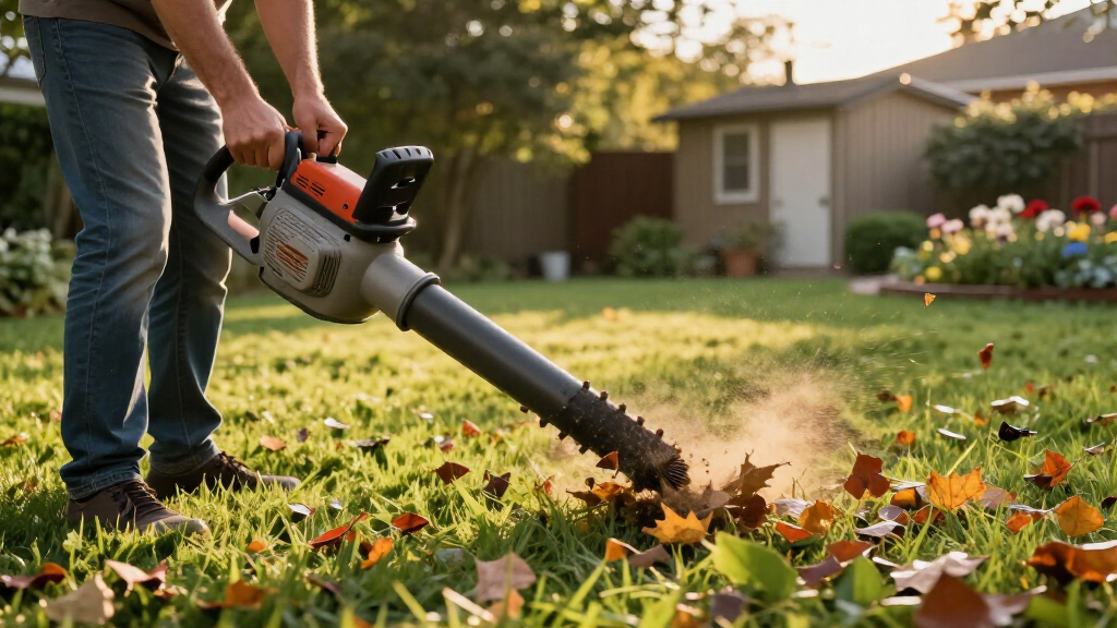 electric leaf blowers for yard cleanup