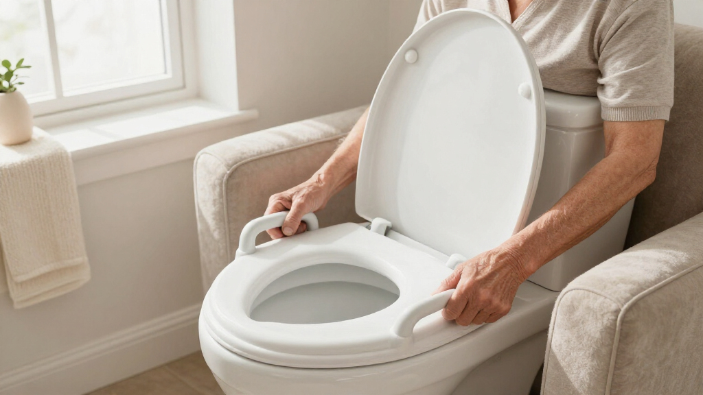 best raised toilet seat with handles heavy duty