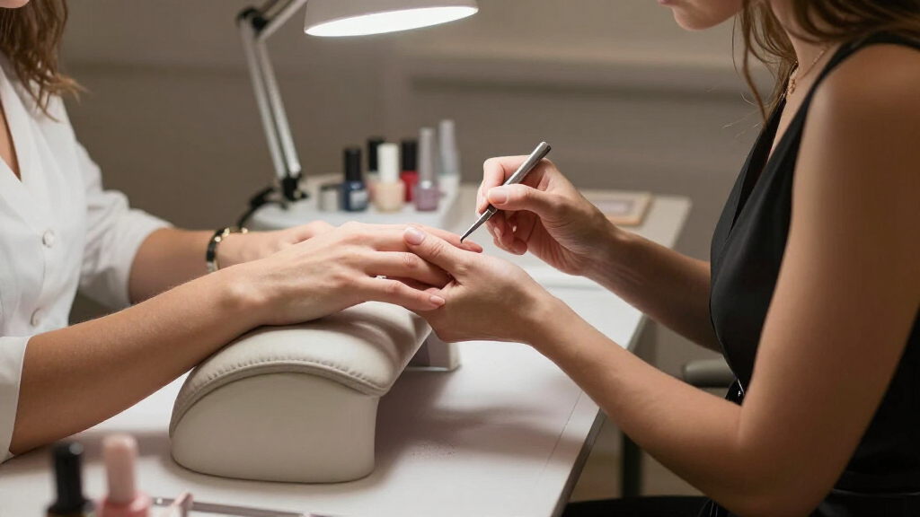 ergonomic nail tech chair