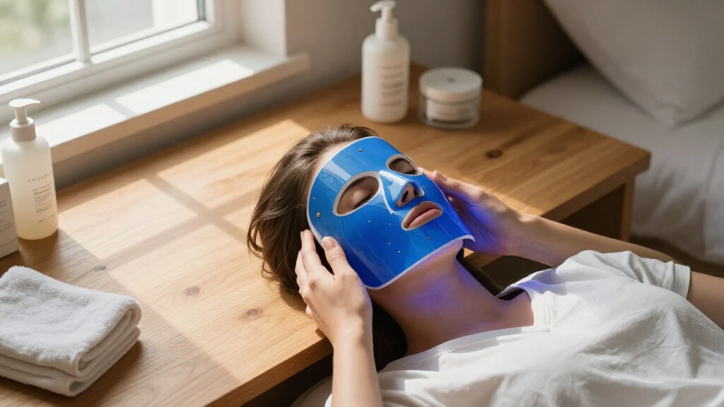 blue light therapy for acne mask