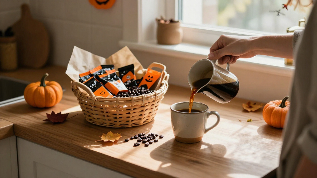 Halloween coffee gift baskets
