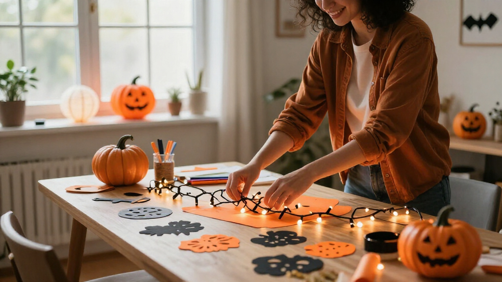 Halloween string lights for crafts