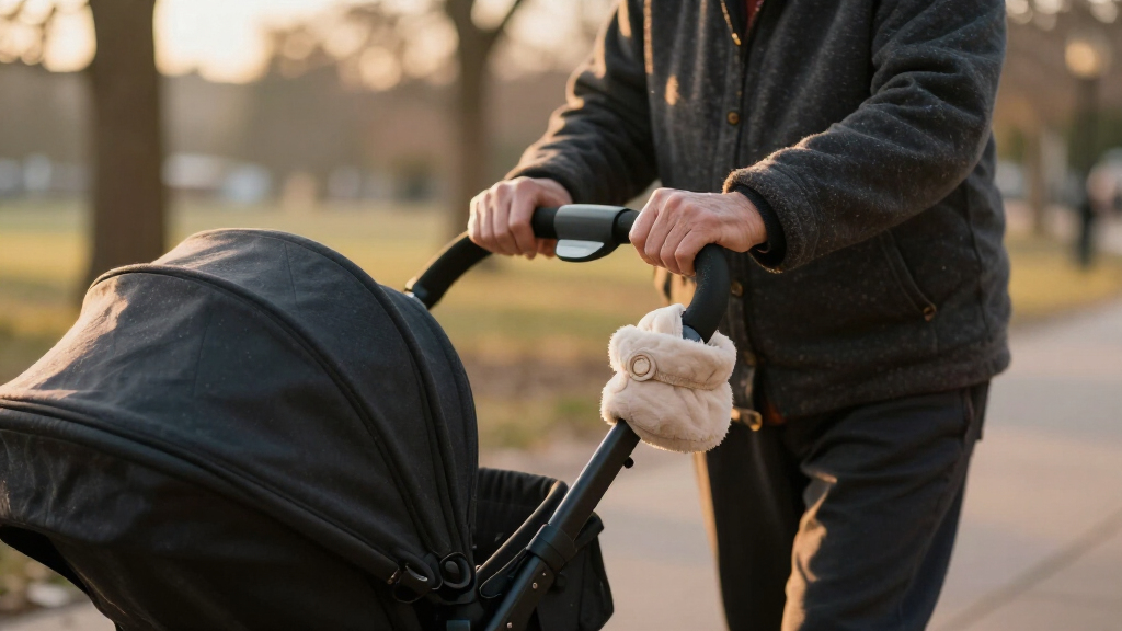 stroller hand muff winter walks