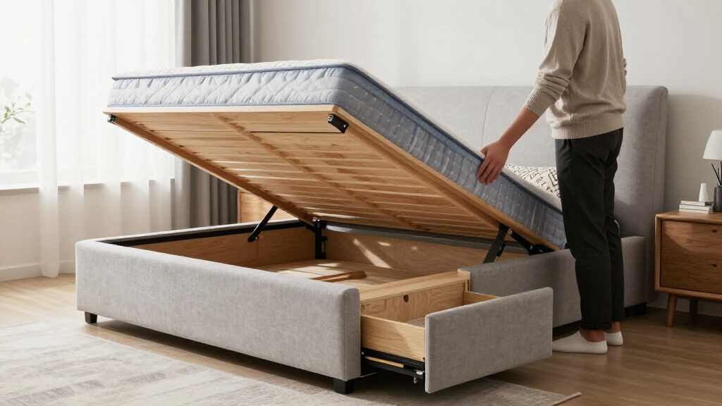 best storage bed frame king size