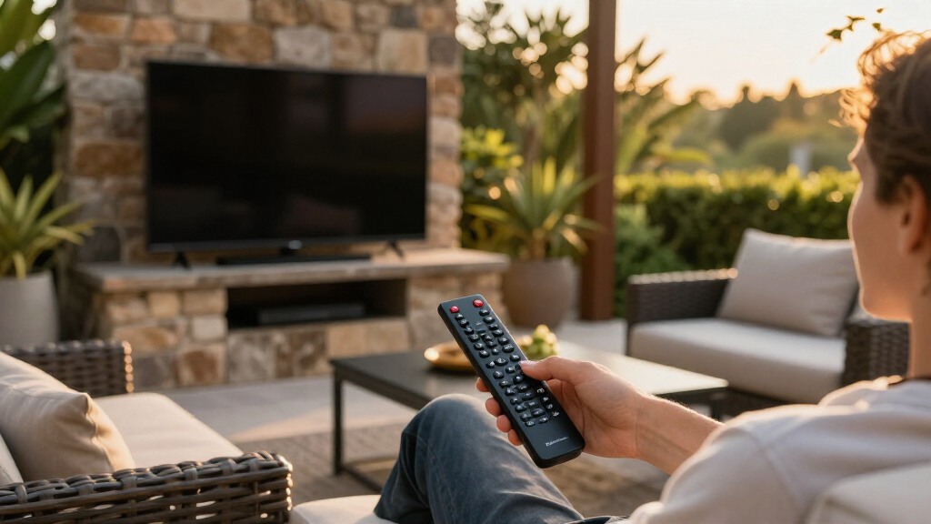 best premium patio tv with weatherproof remote