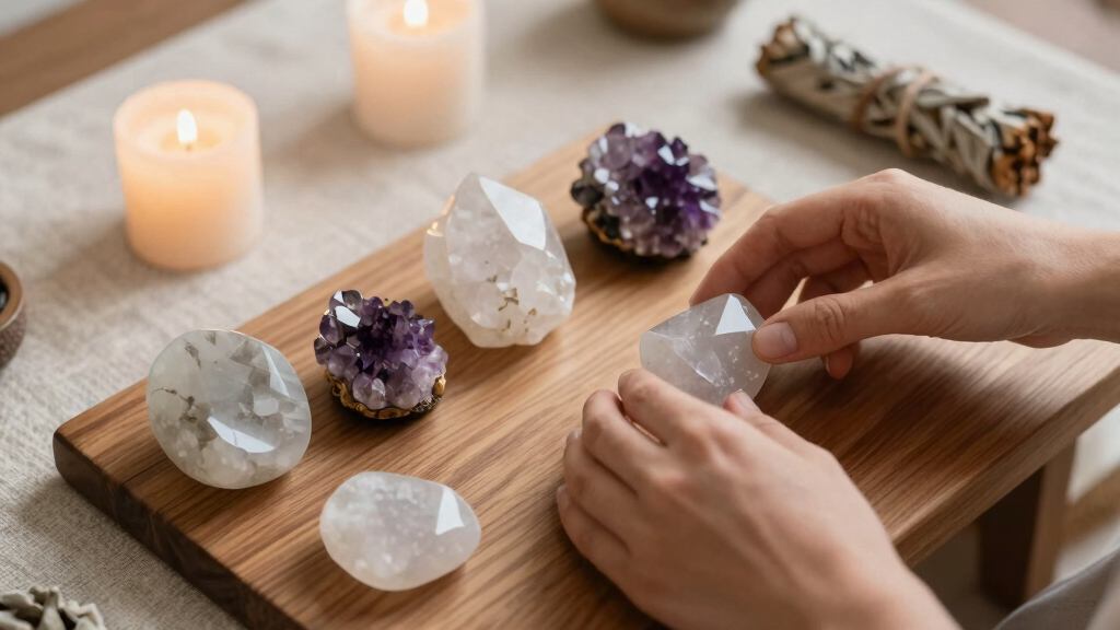 crystal healing meditation tools