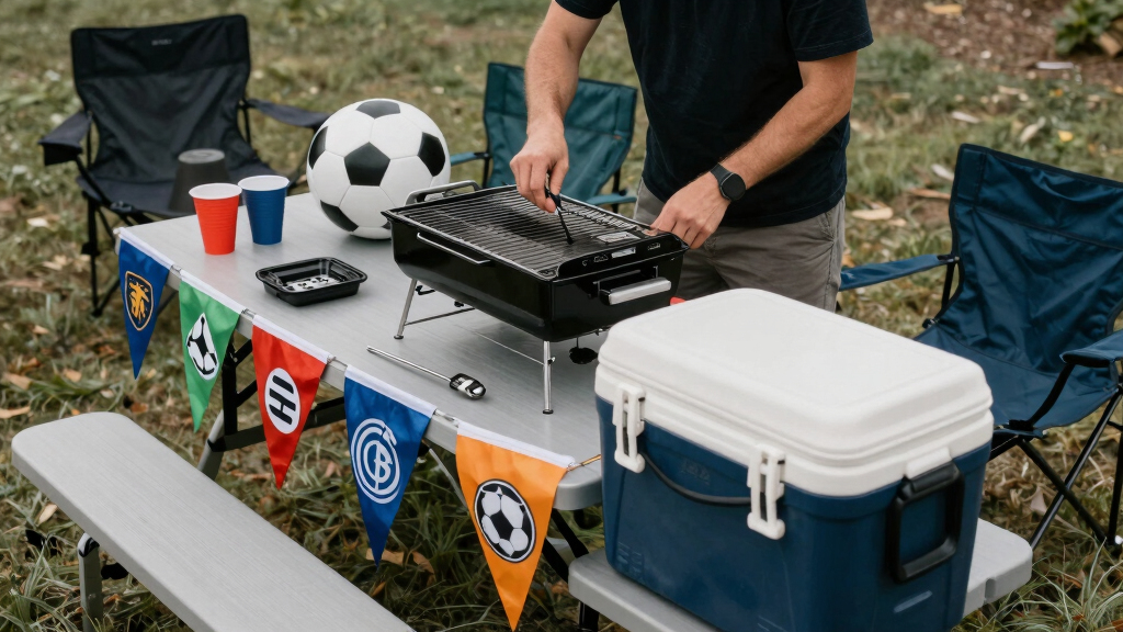 soccer fan tailgating gear