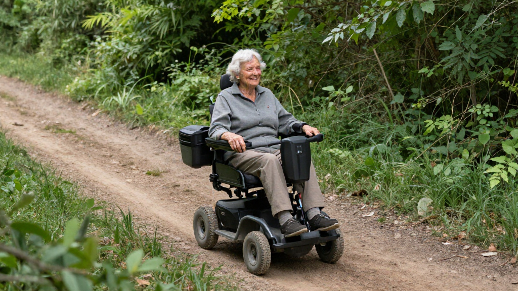 all terrain power wheelchair for outdoors