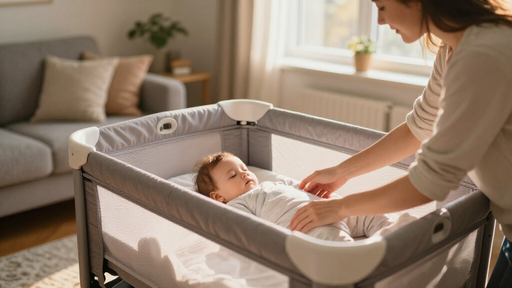 foldable travel cribs