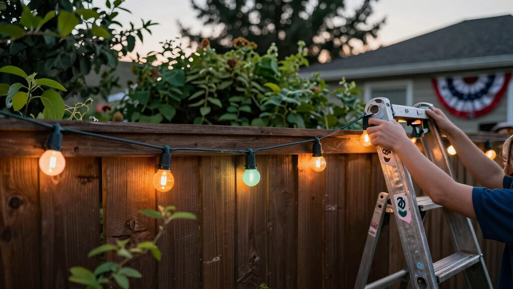 patriotic outdoor string lights