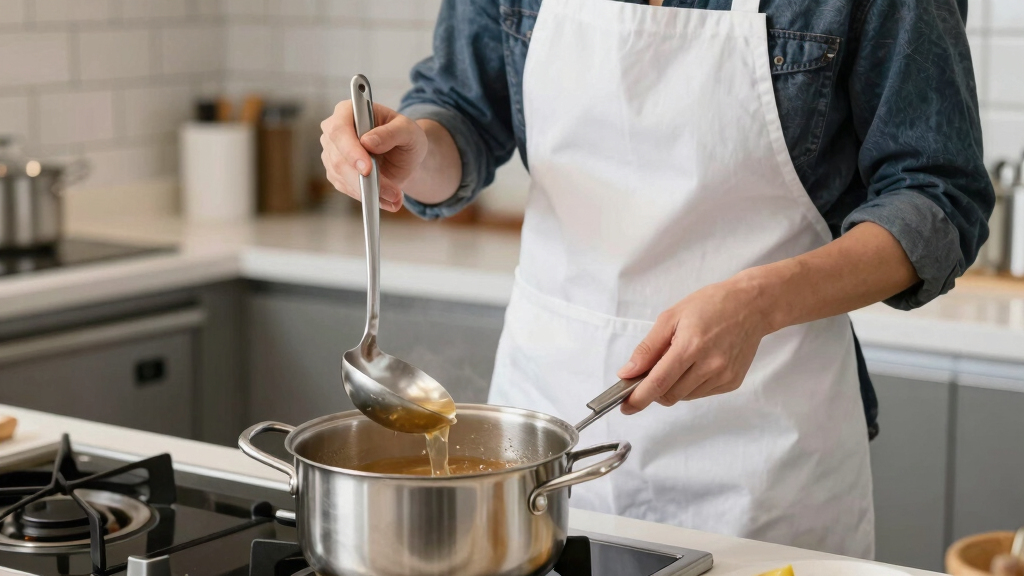 ladle and serving spoon set stainless premium