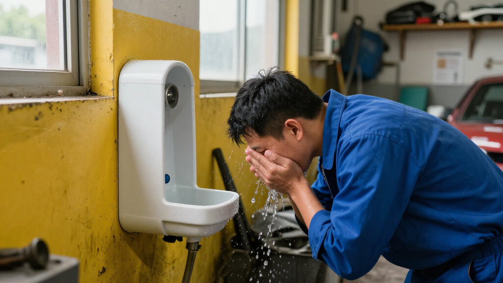 eyewash station wall mount