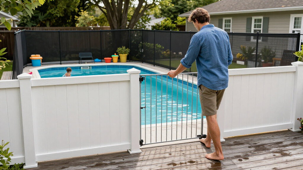 above ground pool safety fences