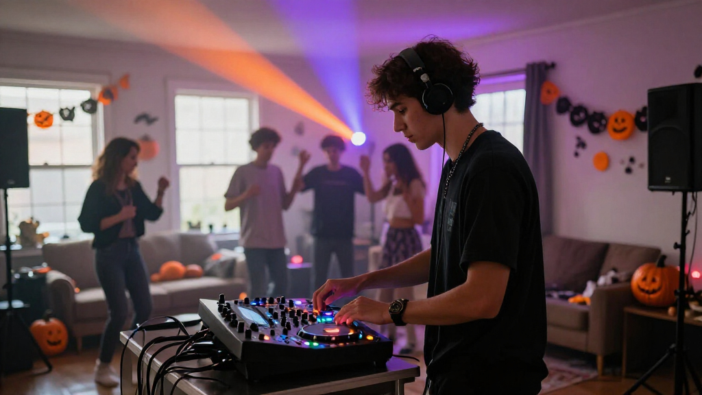 DJ lighting for Halloween parties