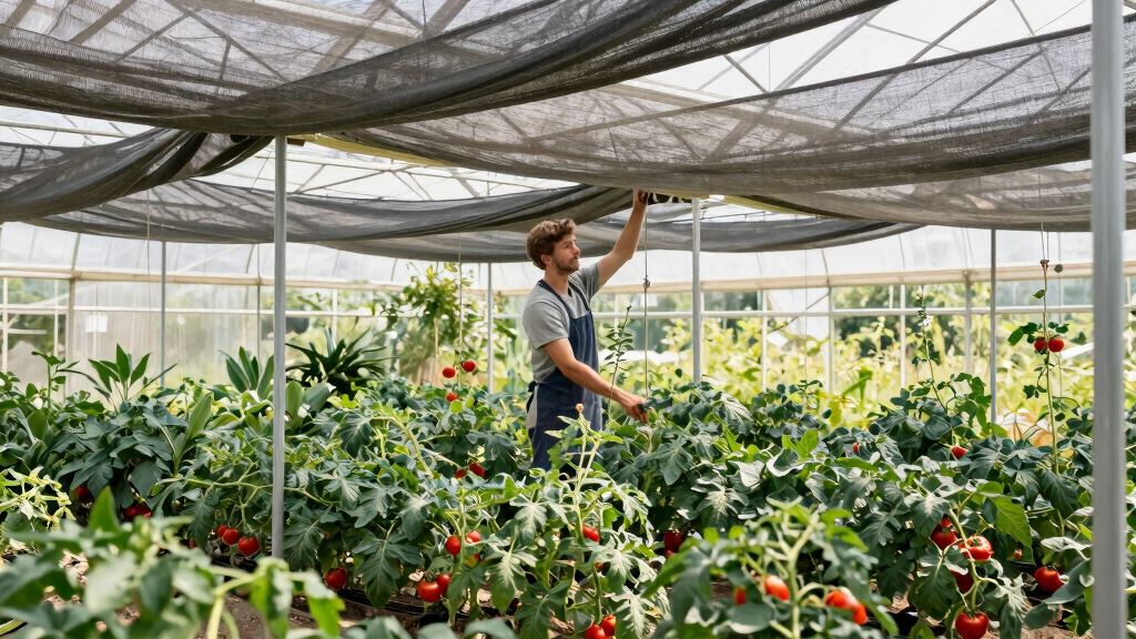 best shade structures for tomatoes in summer heat