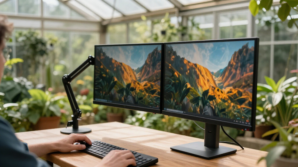 adjustable monitor arms for dual setups