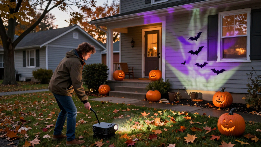 Halloween outdoor projector lights