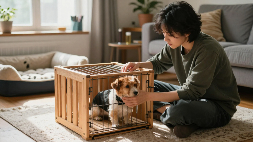 dog crate for separation anxiety training