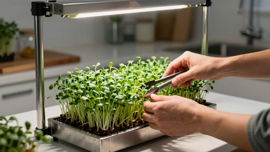 best microgreens rack with led lights
