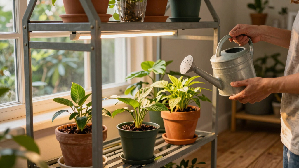 best greenhouse shelving with grow lights
