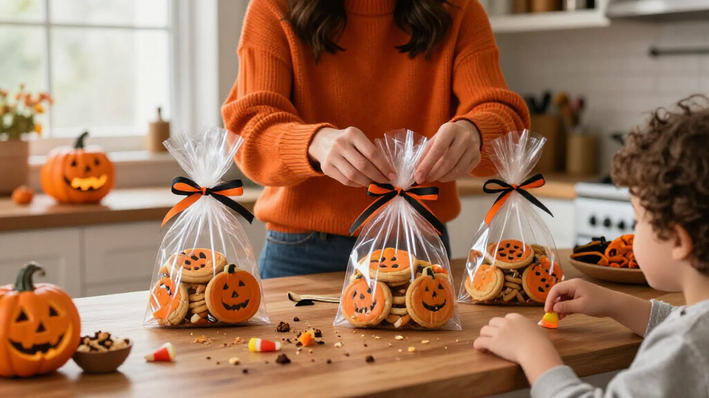 Halloween cookie and treat bags