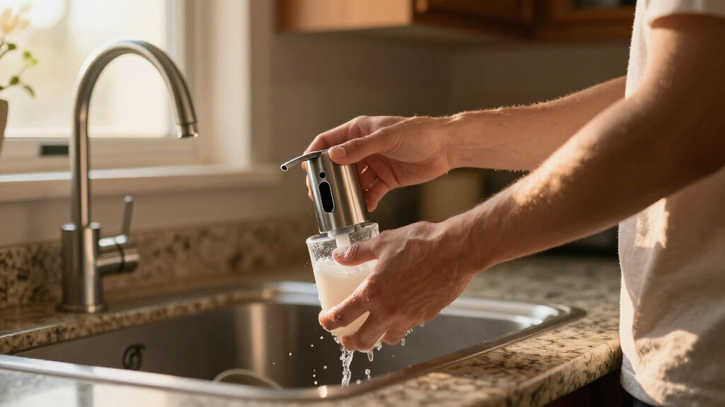 hands free soap dispensers kitchen