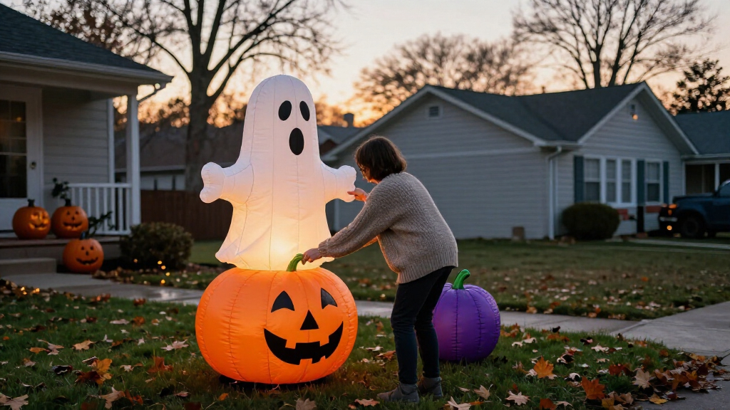 Halloween inflatable yard decorations