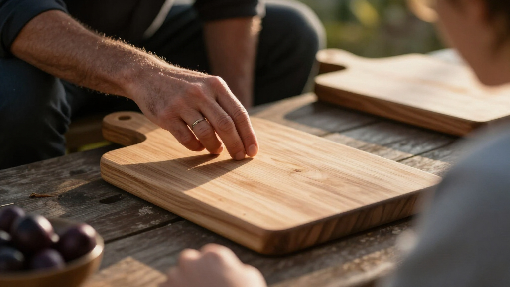 Italian olive wood cutting boards