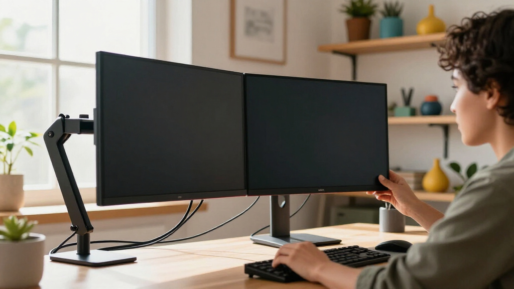 best dual monitor arm heavy duty