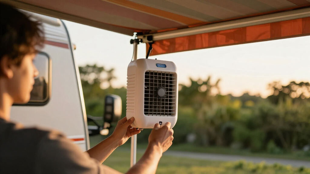 portable swamp coolers for rv awnings