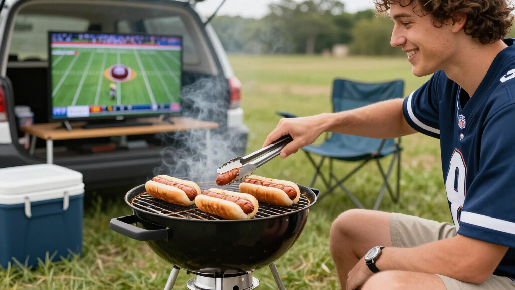 NFL tailgating portable grills
