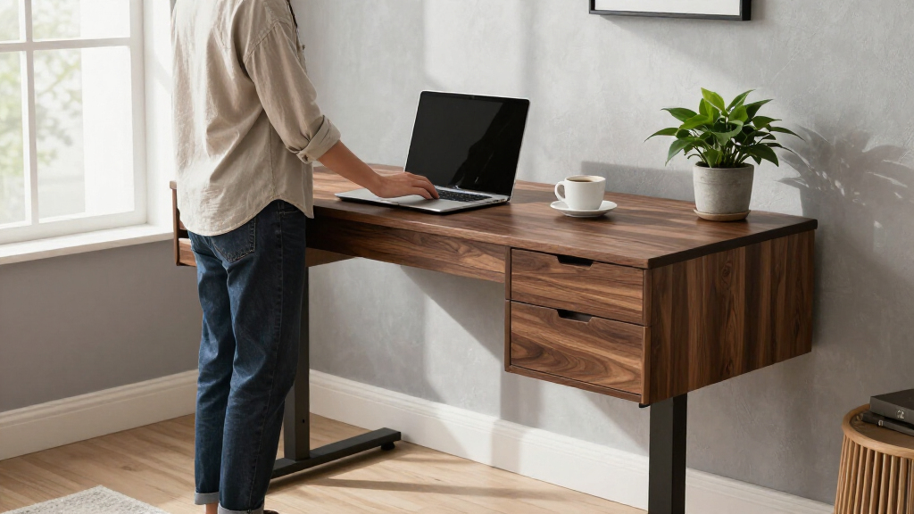 best standing desk with drawers premium