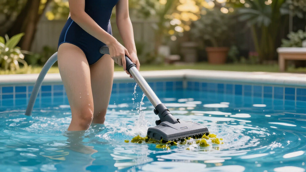 pool vacuum to remove algae