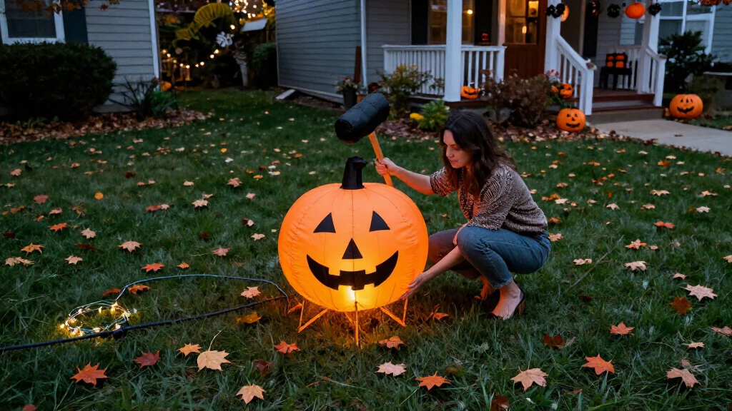 Halloween inflatables for yards