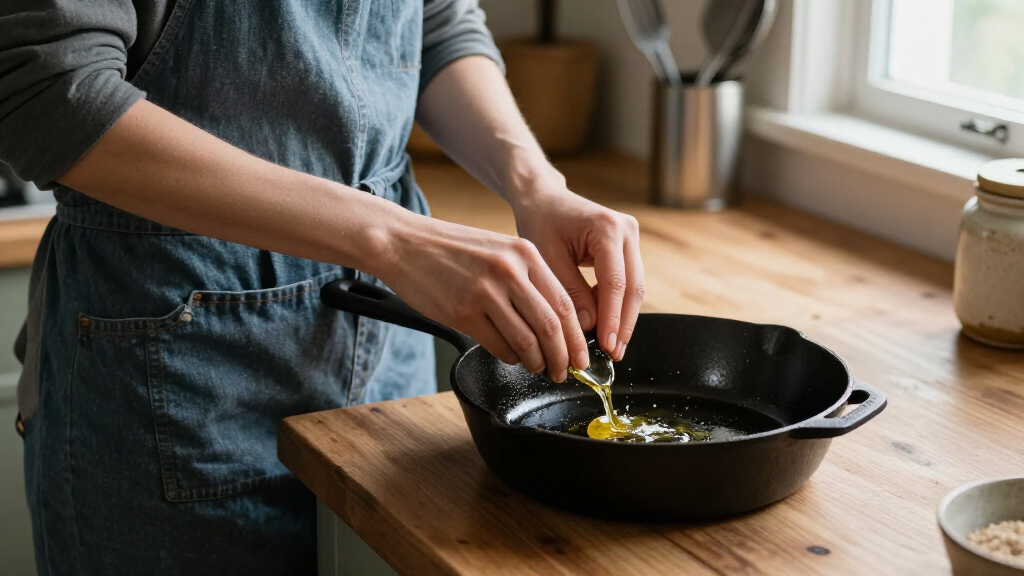 how to season cast iron skillet