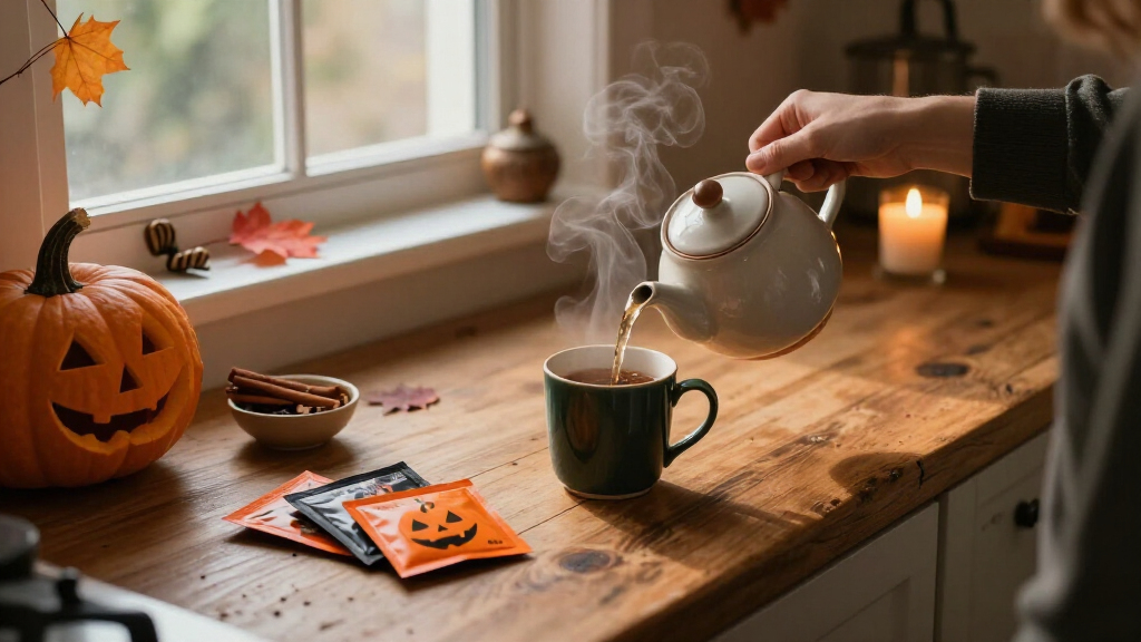 Halloween themed tea samplers