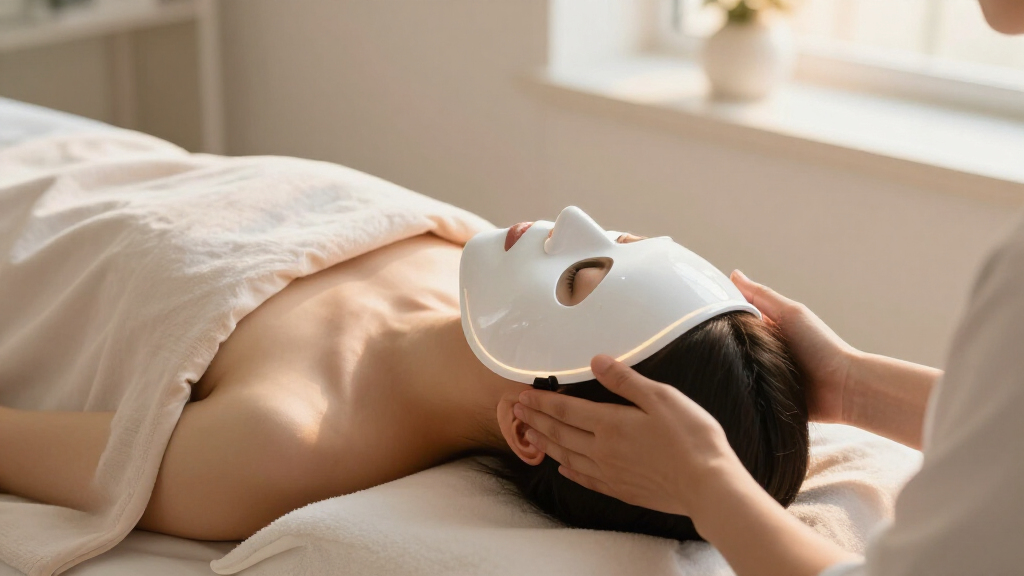 best led mask for facial lymphatic massage