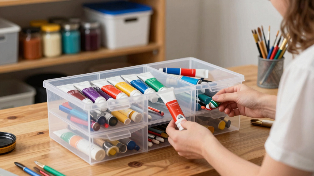 art supply storage organizers