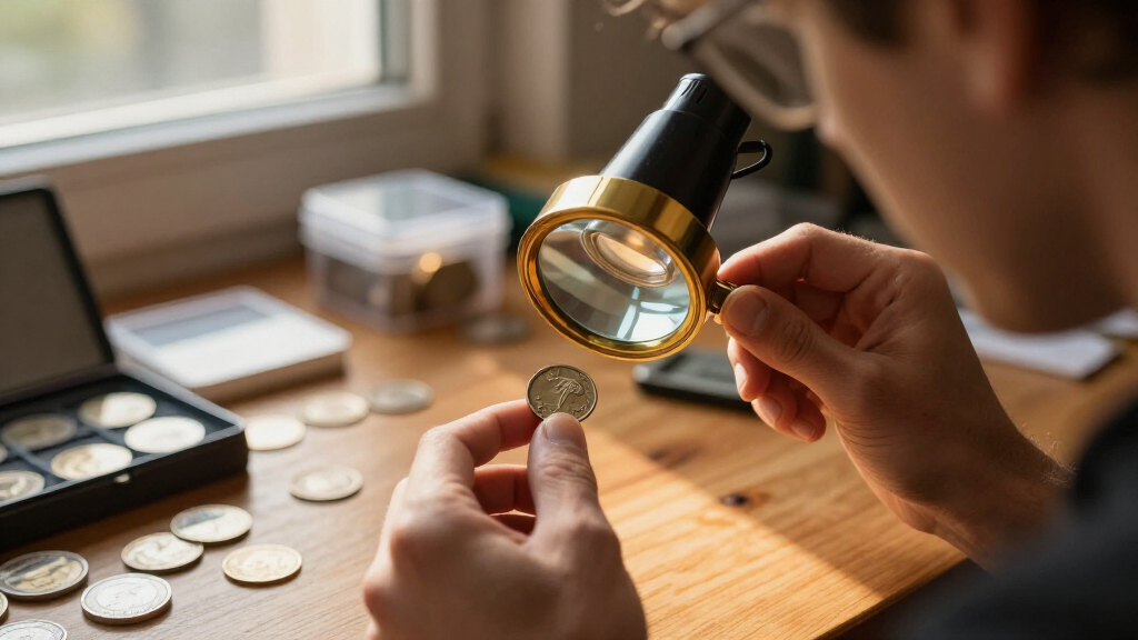 magnifier lamp for coin grading
