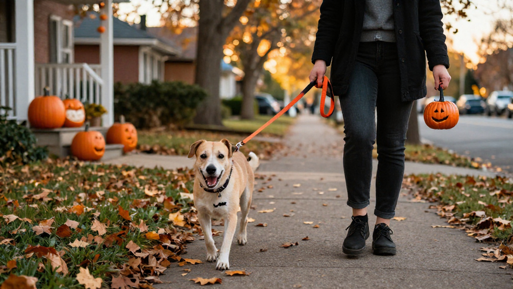 Halloween dog collars and leashes