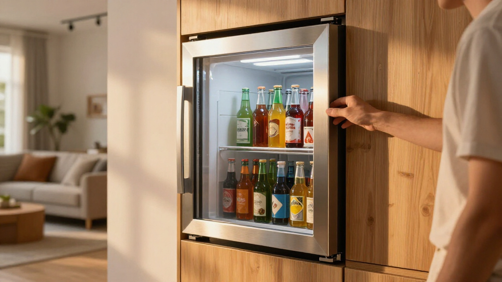 beverage refrigerator built in
