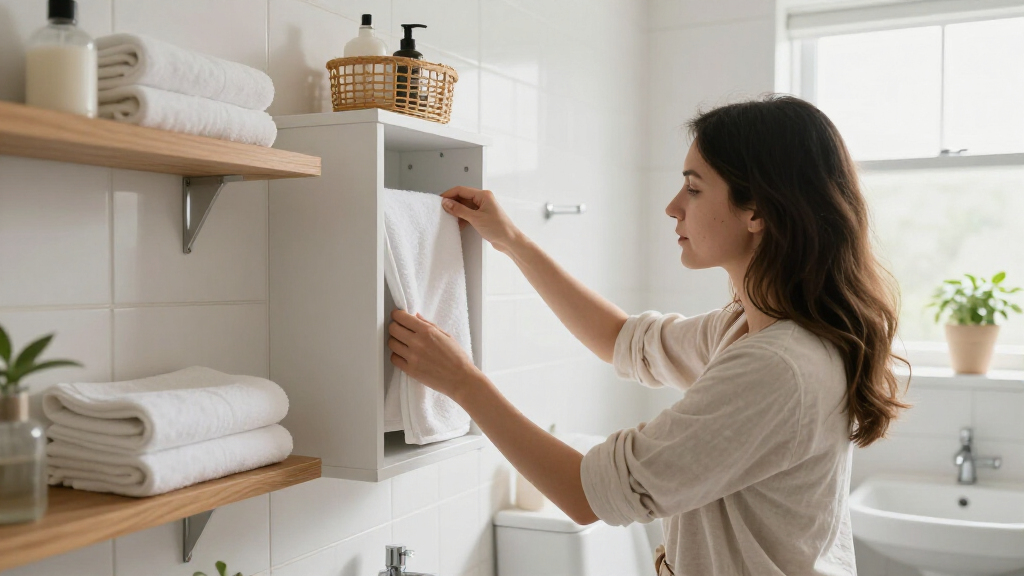 best space-saving bathroom storage